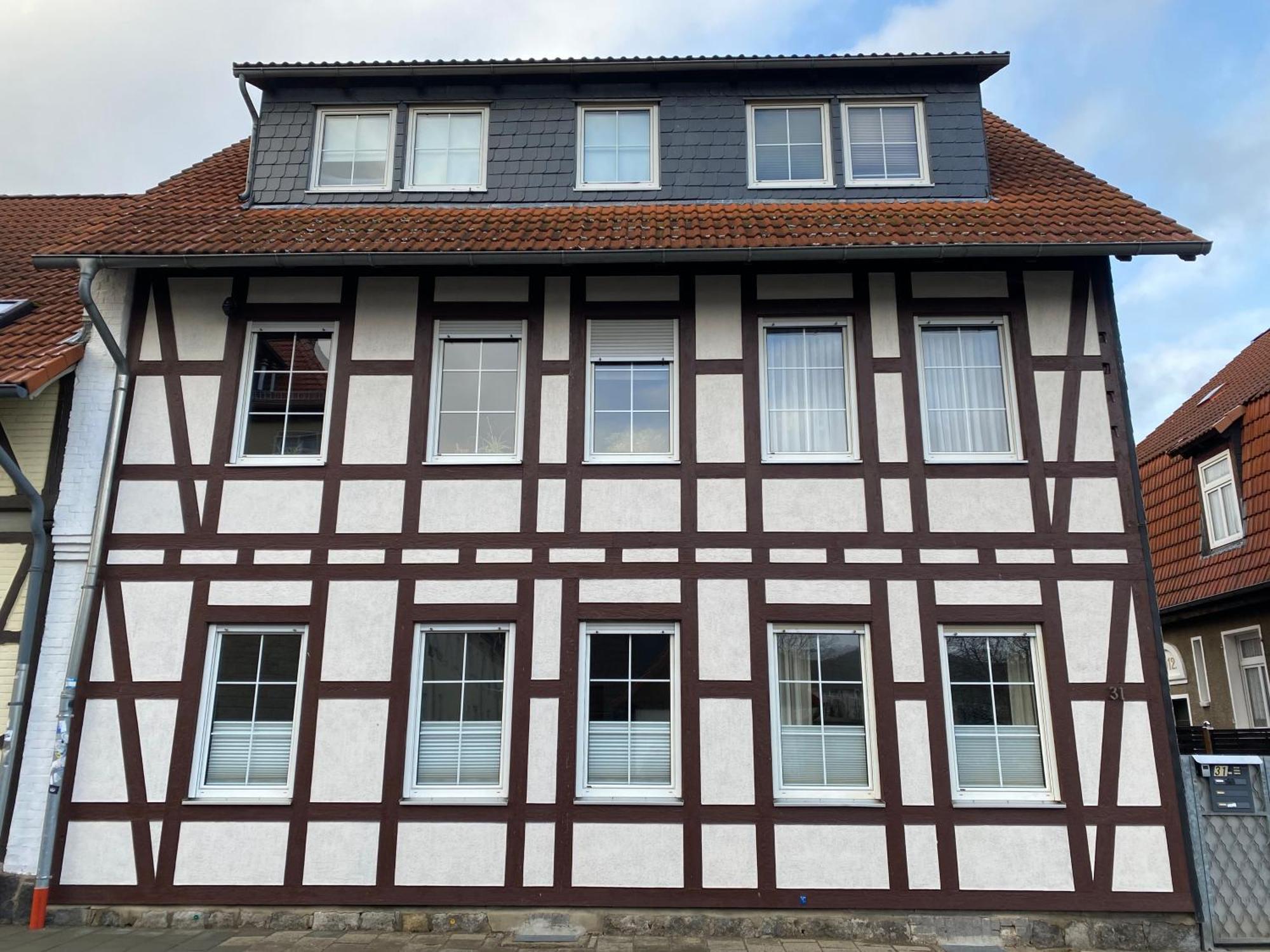 Ferienwohnung Am Anger ヴェルニゲローデ エクステリア 写真